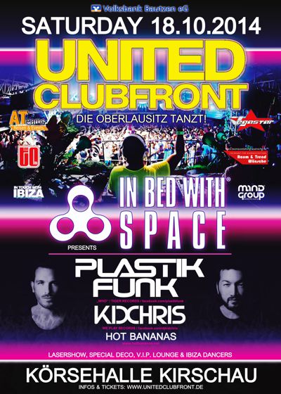 18.10.2014 IN BED WITH SPACE United Clubfront Körsehalle Kirschau
